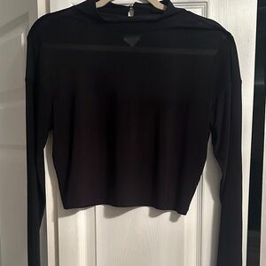 Black Long Sleeve Women's Top
